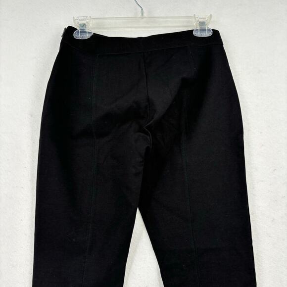 J Crew Gigi Pant Women's Size 4 Black Ponte Stretch Trouser Legging Side Zip - Picture 6 of 11